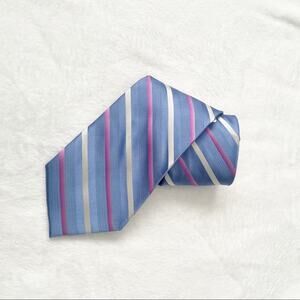 Pronto Uomo blue lavender striped tie men’s NWT new mens warehouse